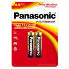 Pilha Panasonic Power Alkaline Alcalina AA 002 Un 00203  00203