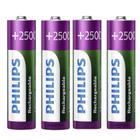 Pilha Recarregável 4x AA Philips 2500mAh 1.2V (R6B4RTU25/97)