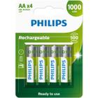 Pilha Recarregável Aa 1000mah Blister Com 4 R6b4rtu10/59 F018