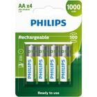 Pilha Recarregável Aa 1000mah Blister Com 4 R6b4rtu10/59 F083