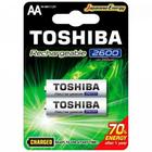 Pilha Recarregavel Aa 1,2V 2600Mah Tnh6Gae Toshiba - Com 2