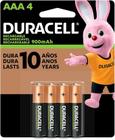 Pilha Recarregável AAA 900mAh Duracell (4 Unidades)