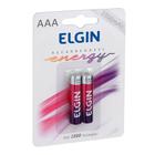 Pilha Recarregavel Elgin Aaa 1000Mah - Blister Com 2 Un