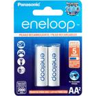 Pilha recarregavel eneloop 2000ma aa blister com 2 bk-3mcce/2bb - PANASONIC