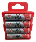 Pilha Recarregável Mox Aa 2700 mAh 1.2v Pequena Com 4 unidades Original no Blister Mo-aa2600b4