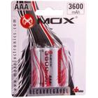 Pilha Recarregavel Mox AAA 3600MAH com 4 Unidades