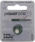 Pilha Recarregável P312 Bateria Power One Accu Plus