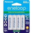 Pilha Recarregavel Panasonic Eneloop BK-3MCCA8BA AA - 8 Unidades