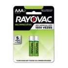 Pilha Recarregável Rayovac AAA 2 Unidades - A.R Variedades MT