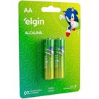 Pilhas alcalinas aa elgin blister com 2 unidades