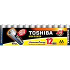 Pilhas alcalinas aa toshiba blister com 12 unidades lr6gcp mp-12cn