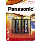 Pilhas alcalinas c panasonic blister com 2 unidades lr14xab/2b