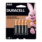 Pilhas Alcalinas Duracell AAA Palito 8 Unidades 1,5v