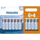 Pilhas Alcalinas Philips AA Pequena Cartela Com 10 Unidades