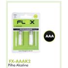 Pilhas Bateiras AA 2A Palito Alcalina Flex - Cartela com 2 unidades