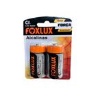 Pilhas Foxlux Média Lr14 Alcalina C2 1.5v 2 Unidades - NENHUMA - Unico REF: Pilhas C2 Foxlux 1.5v 2 Unida COD: