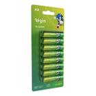 Pilhas Pequena Alcalinas AA 16 Unidades Elgin 2 Cartela 1.5v