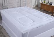 pillow top colchão de casal box 200 fios - gira