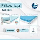 Pillow Top Látex Hr + Visco Nasa Gel Two Sides Casal 1,38X1,88X0,06m - Aumar