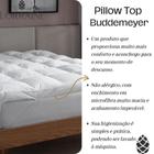 Pillow Top Queen Buddemeyer Intense 100% Algodão Branco