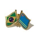 Pin Da Bandeira Do Brasil X Aruba