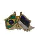 Pin Da Bandeira Do Brasil X Estônia