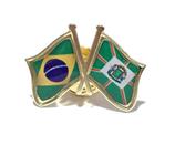 Pin Da Bandeira Do Brasil X Goiânia