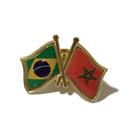 Pin Da Bandeira Do Brasil X Marrocos - Mundo Das Bandeiras