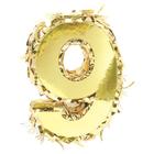 Pinata Decoration Amscan Mini Metallic Gold Number 9