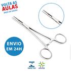 Pinça Kelly Reta Hemostática 16cm Para Auxilio Cirúrgico Aço Inox