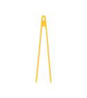 Pinça Pegador Multiuso de Silicone 22cm Amarelo Oikos