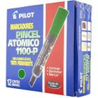 Pincel Atomico Marcador Permanente 1100p Verde C/12 Pilot