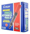 Pincel Atômico Pilot 1.100-p Vermelho - Cx C/ 12 Un.