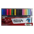 Pincel Brush Aquarelável Estojo 20 Cores - Newpen