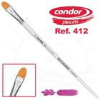 Pincel Condor Profissional 412 Sintético Toray Dourado - Linha de Gato