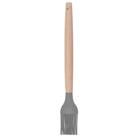 Pincel Culinario Silicone Cabo Bambu Utensílio Cozinha 27cm