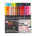 Pincel koi coloring brush pen 24 cores
