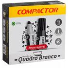 Pincel Quadro Branco QB Recarregável Preto - Caixa com 12 Unidades
