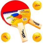 Ping pong conjunto com 02 raquetes e bola