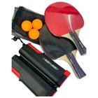 Ping Pong Tênis De Mesa Kit 2 Raquetes Rede Retrátil 3 Bolas