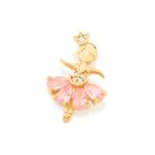 Pingente bailarina folheado a ouro ROSA 542308 Rommanel