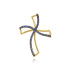 Pingente Boca Santa Semijoias Crucifixo Roma Ouro Amarelo