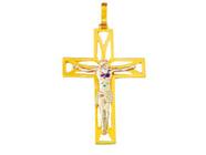 Pingente Crucifixo Ouro 18k Ishizaki Recortes - 6.07