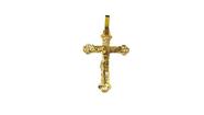 Pingente Crucifixo Recortes Vazado Ouro 18k Ishizaki - 1.51