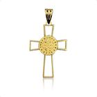 Pingente Crucifixo São Bento Ouro 18k 750