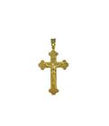 Pingente cruz crucifixo m - banhado a ouro 18k