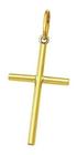 Pingente Cruz Crucifixo Masculino E Feminino De Ouro 18k 750