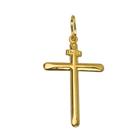 Pingente Cruz Inri 3Cm Em Ouro 18K