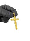 Pingente Cruz Jesus - Banhado a Ouro 18k