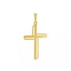 Pingente Cruz Ouro 18 Kilates 1.70 Gramas 25 mm